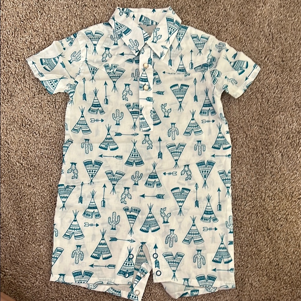 Wrangler Kids One Piece - White and Blue